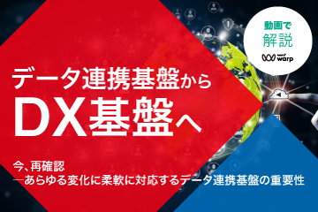 【セミナー動画】データ連携基盤からDX基盤へ～今、再確認―あらゆる変化に柔軟に対応するデータ連携基盤の重要性～