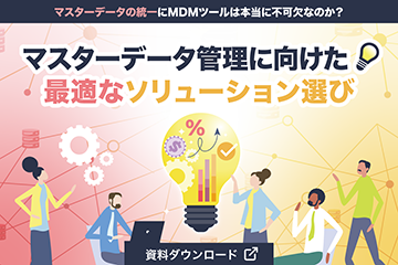 【資料ダウンロード】マスターデータの統一にMDMツールは本当に不可欠なのか？マスターデータ管理に向けた最適なソリューション選び、資料を読む