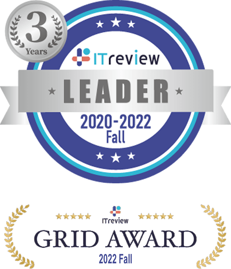 3 Years LEADER 2019-2022 Fall / ITreview Grid Award 2022 Fall