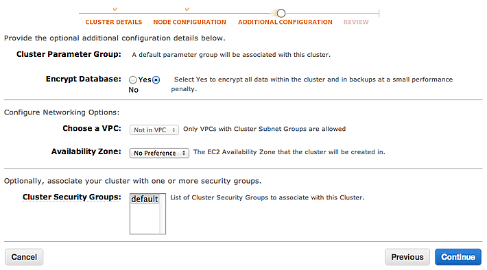 ADDITIONAL CONFIGURATION