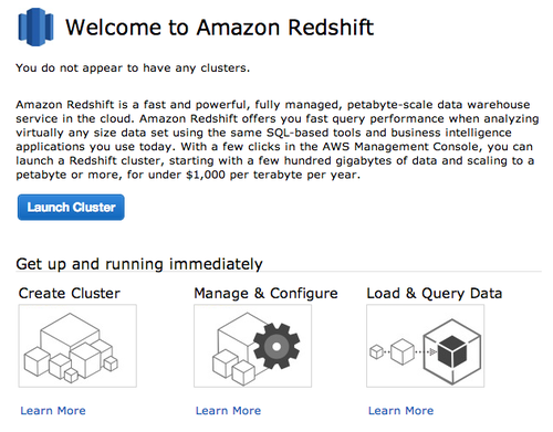 Welcome to Amazon Redshift
