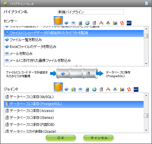 新規パイプライン作成