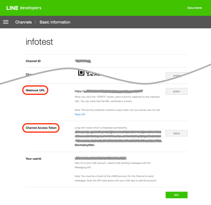 Line Developer infotest