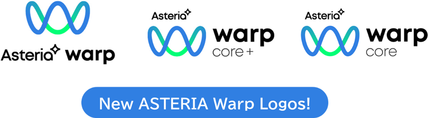 New ASTERIA Warp Logos!