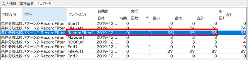 RecordFilterコンポーネント