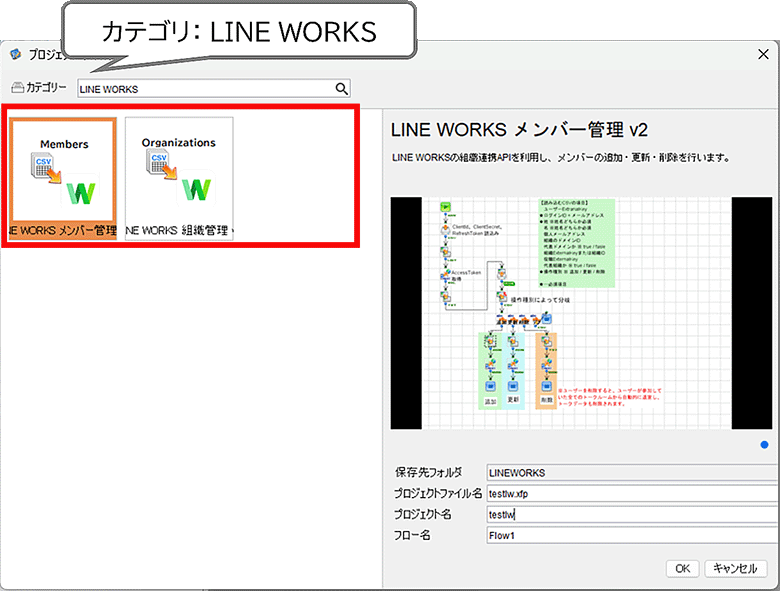 カテゴリ：LINE WORKS