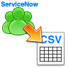 ServiceNow（ユーザー情報）からCSVファイルへ