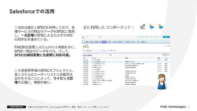 Salesforceでの活用