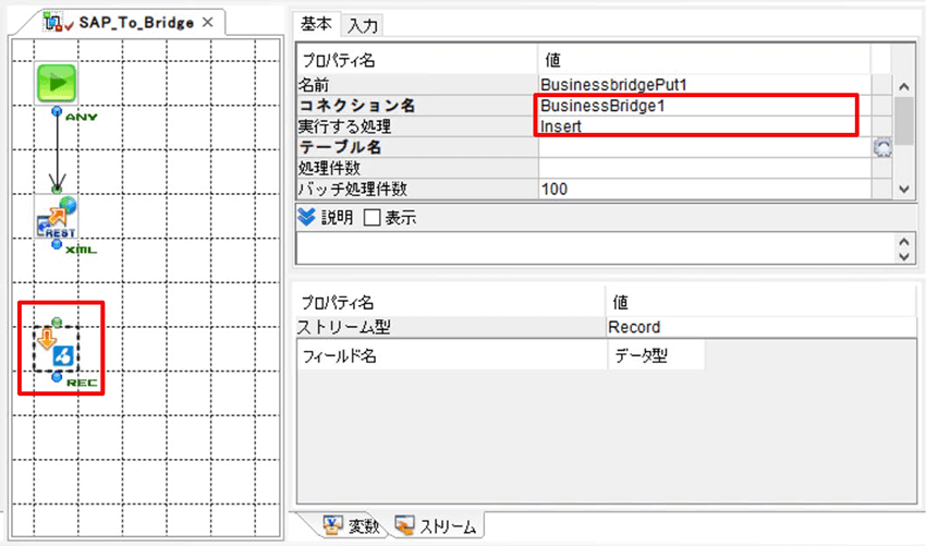 Business b-ridge Putコンポーネントを配置