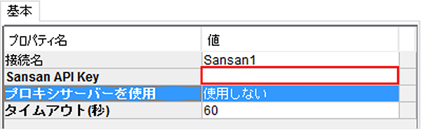基本:Sansan API Keyプロパティ