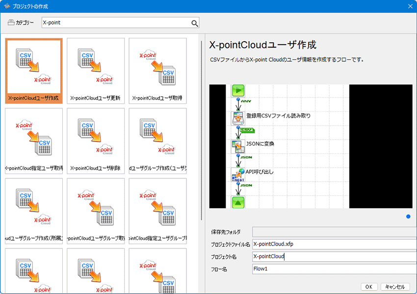 プロジェクトの作成