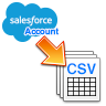 Salesforce[取引先]をCSVへ出力