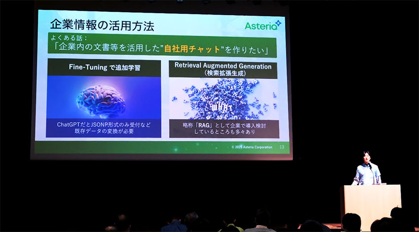 企業情報の活用方法:企業内の文章を活用した自社用チャットを作りたい