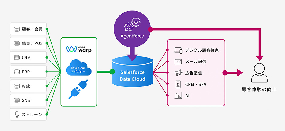 Salesforce Data Cloud連携イメージ