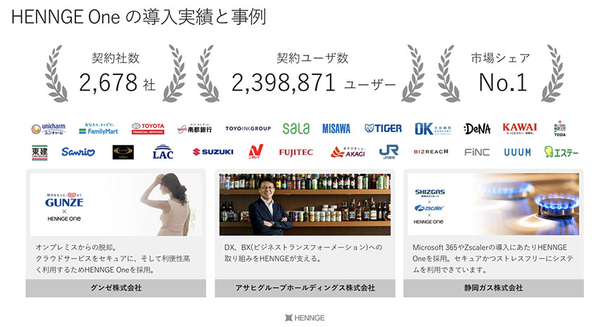 HENNGE Oneの導入実績と事例