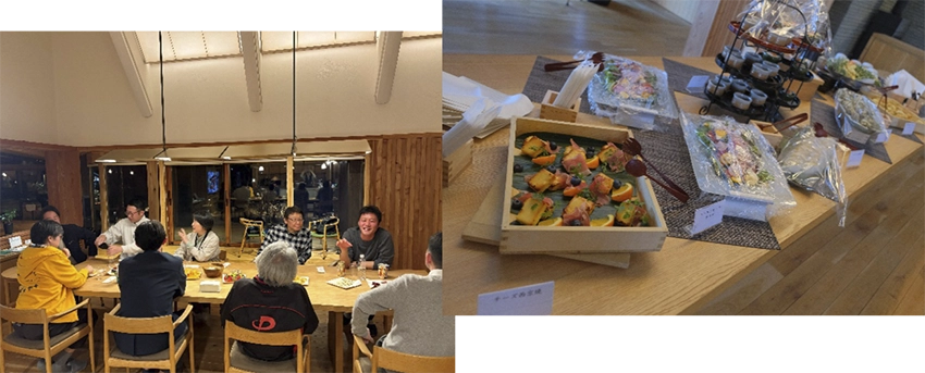 夕食・懇親会の様子