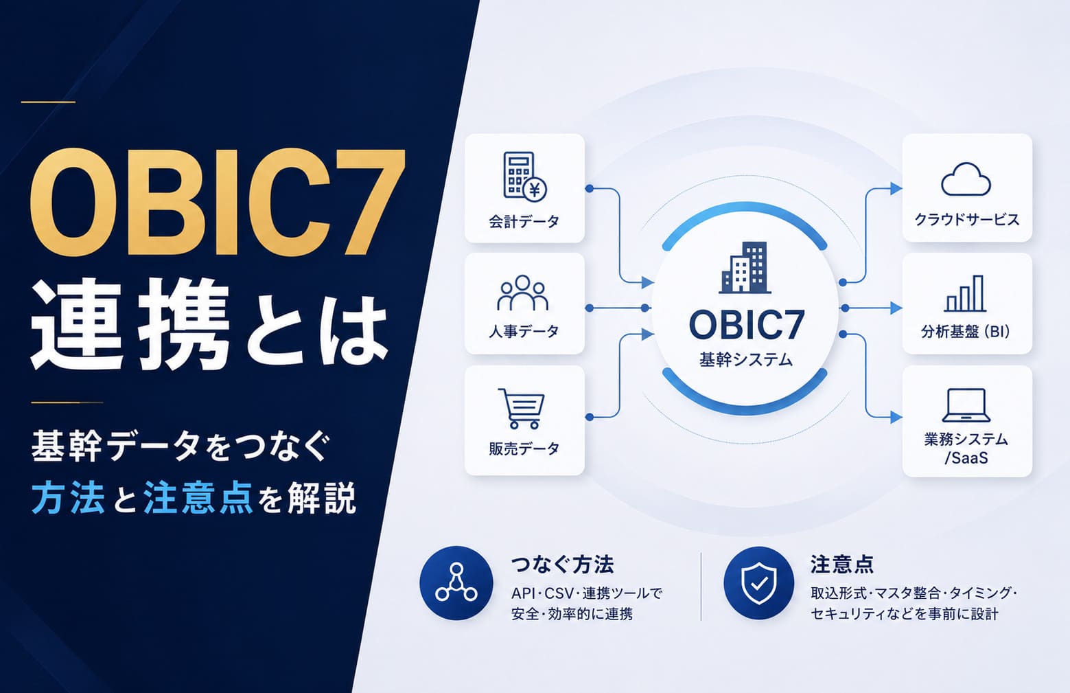 OBIC7連携とは｜基幹データをつなぐ方法と注意点を解説