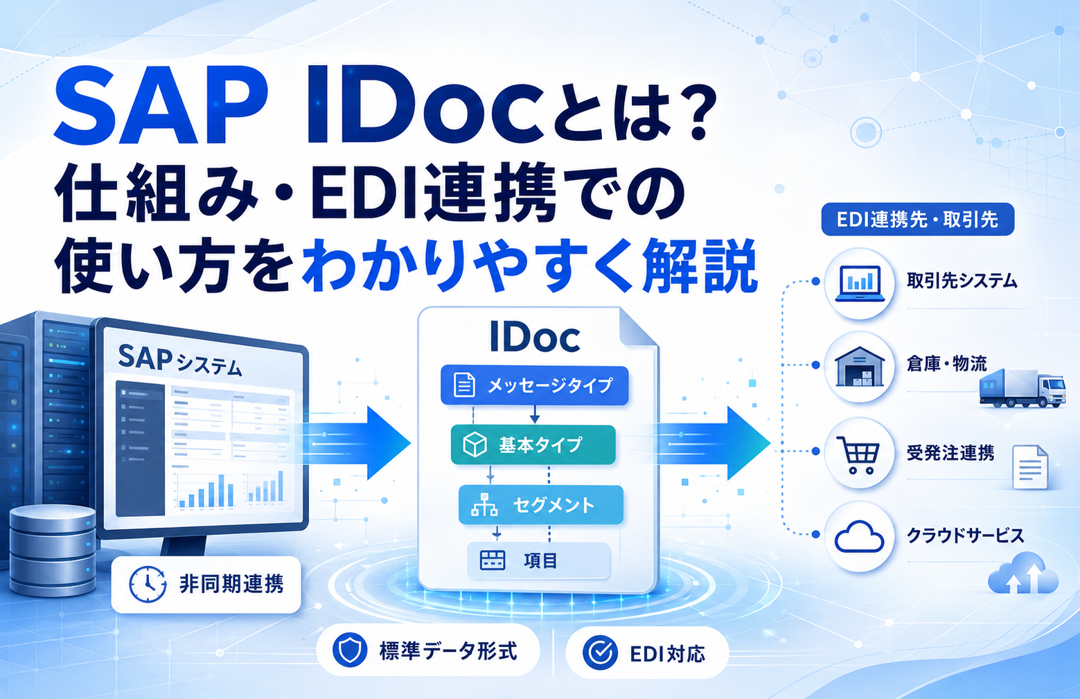 SAP IDocとは？仕組み・EDI連携での使い方をわかりやすく解説
