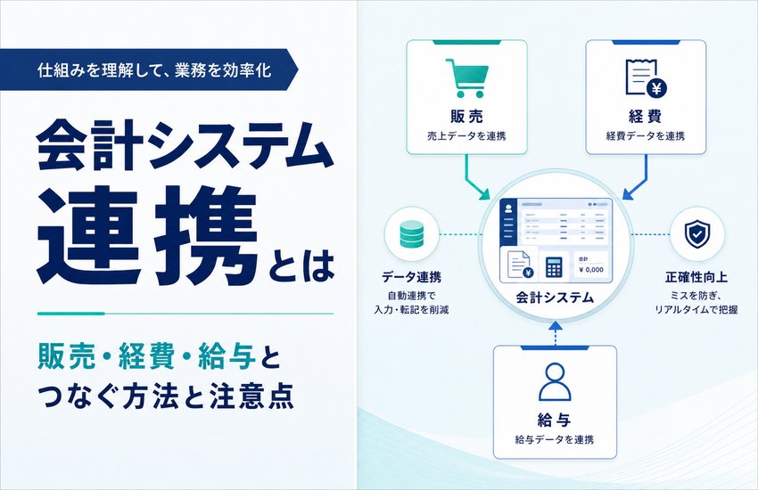 会計システム連携とは｜販売・経費・給与とつなぐ方法と注意点