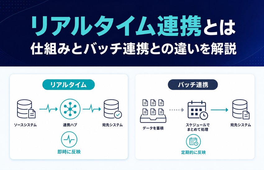 リアルタイム連携とは｜仕組みとバッチ連携との違いを解説