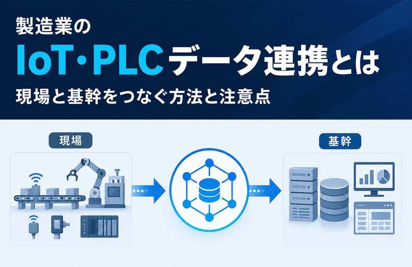 製造業のIoT・PLCデータ連携とは｜現場と基幹をつなぐ方法と注意点