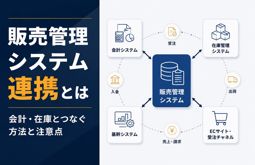 販売管理システム連携とは｜会計・在庫とつなぐ方法と注意点