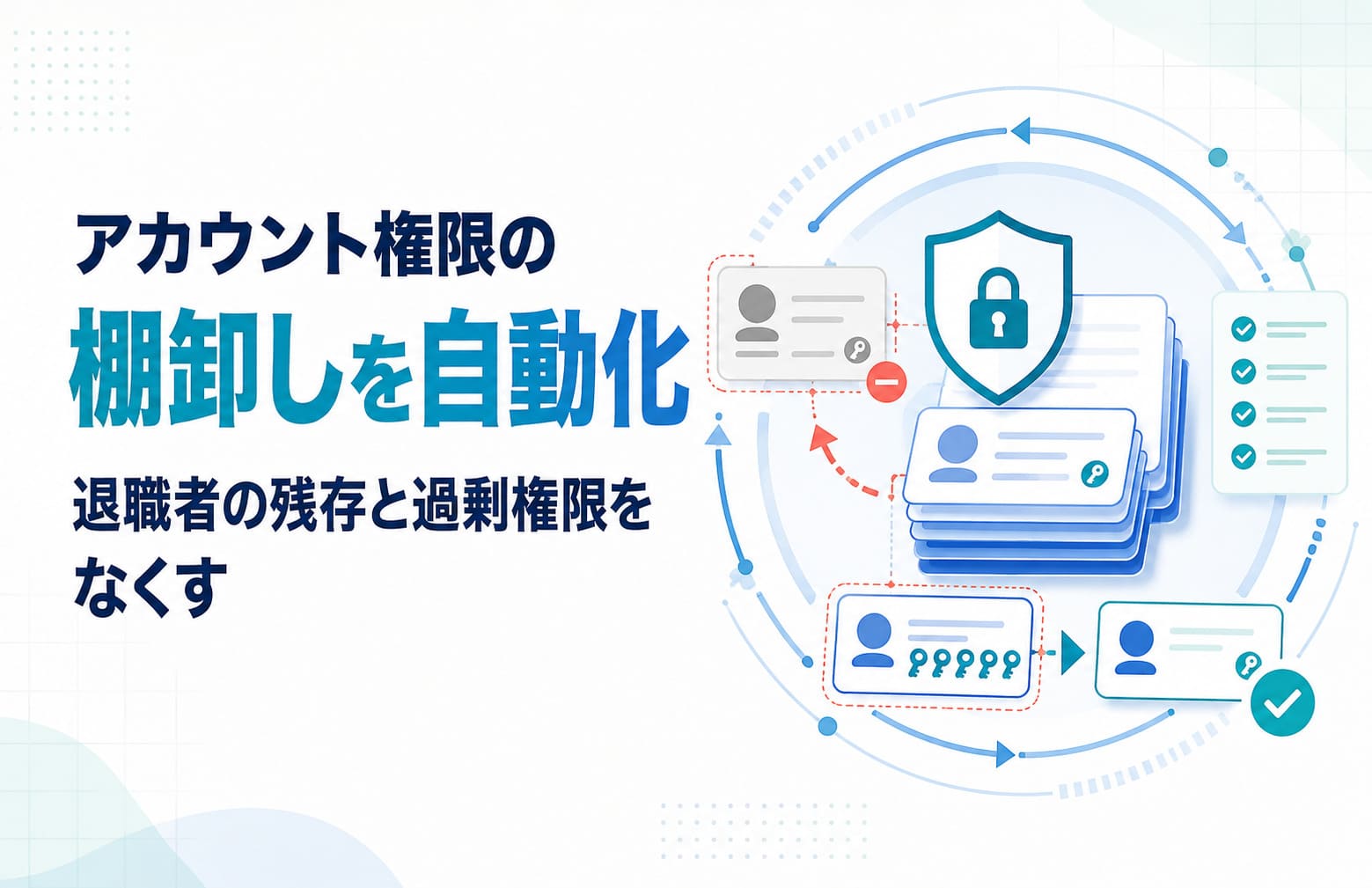 アカウント権限の棚卸しを自動化する｜退職者の残存と過剰権限をなくす