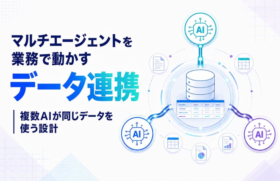 マルチエージェントを業務で動かすデータ連携｜複数AIが同じデータを使う設計