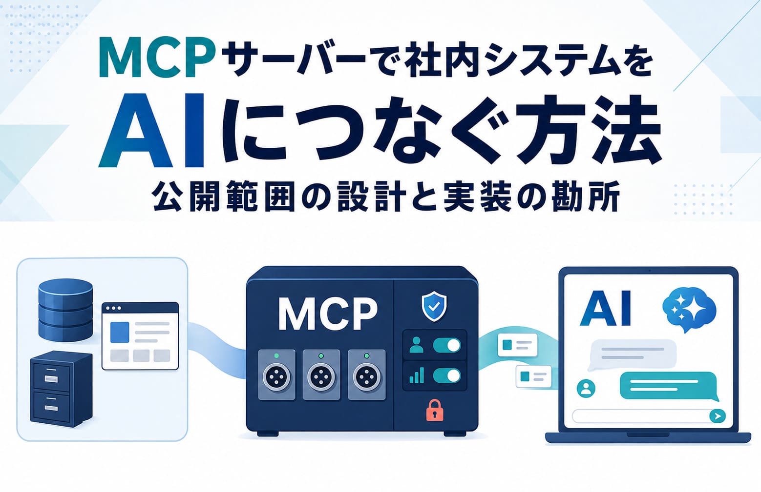 MCPサーバーで社内システムをAIにつなぐ方法｜公開範囲の設計と実装の勘所