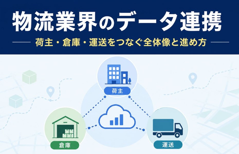 物流業界のデータ連携｜荷主・倉庫・運送をつなぐ全体像と進め方