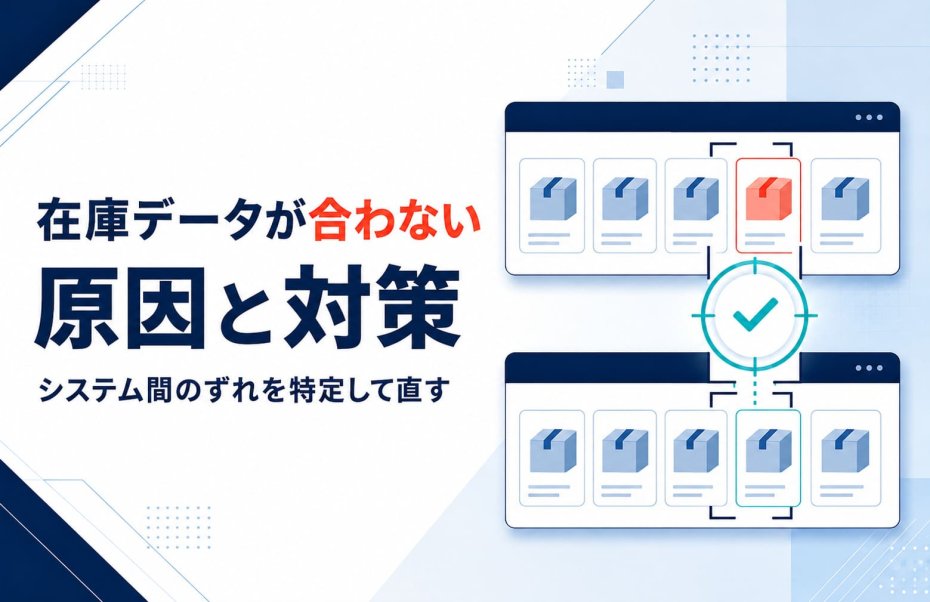 在庫データが合わない原因と対策｜システム間のずれを特定して直す