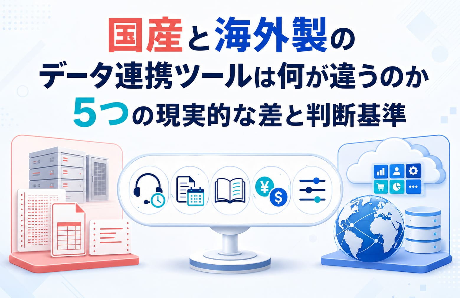 国産と海外製のデータ連携ツールは何が違うのか｜5つの現実的な差と判断基準